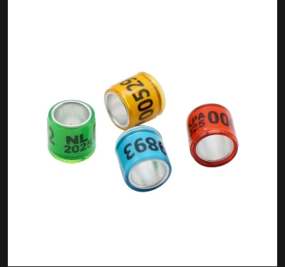 Picture of 8mm 2025 Racing Pigeon New Coming Bird Foot Rings Pigeon Leg Bands Multicolor