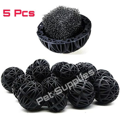 Picture of Aquarium Filter Black Bio Balls For Filteration  5Pcs Bioball