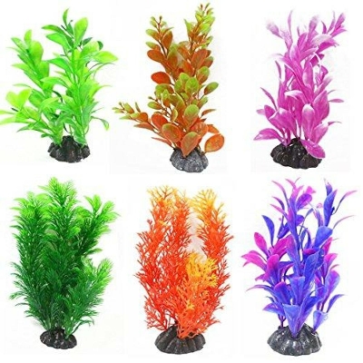 Picture of Aquarium Artificial Plastic Plant Aquarium Decoration Ornament ( 3 Pcs )