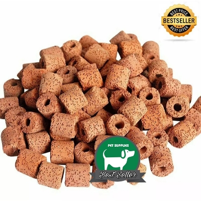 Picture of Ceramic Rings For Fish Tank Bacteria Bio Filter 250 gram- Red brown