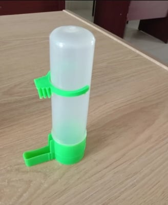 Picture of 5pcs 140ml Bird water pot Pet Drinker Feeder Waterer Clip for Aviary Budgie Cockatiel Lovebird farming equipment