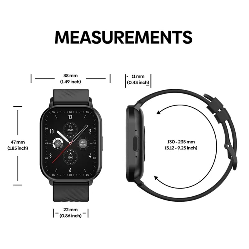 Picture of New Zeblaze GTS 3 Voice Calling Smart Watch Ultra-big 2.03'' HD Screen 24H Health Monitor 100+ Sports Modes 200+ Watch Faces