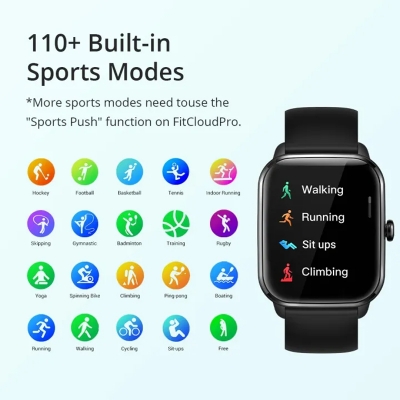 Picture of COLMI C61 Smartwatch 1.9 inch Full Screen Bluetooth Calling Heart Rate Sleep Monitor 100+ Sport Models Smart Watch For Men Women