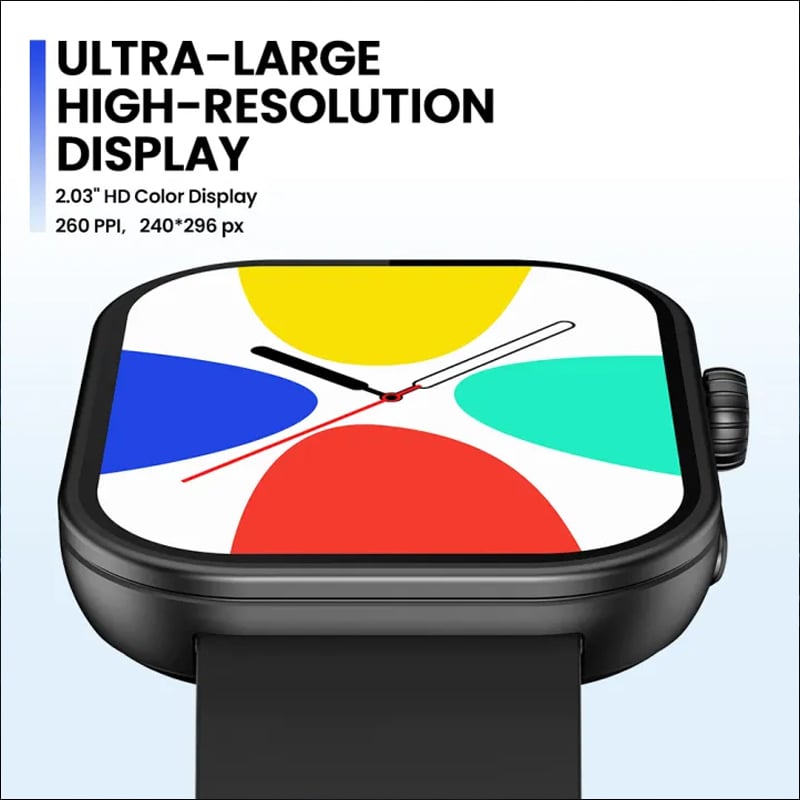 Picture of New Zeblaze Btalk Plus Voice Calling Smartwatch 2.03'' HD Color Display Health and Fitness Tracking Smart Watch for Men Women