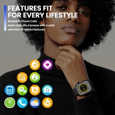 Picture of New Zeblaze Btalk Plus Voice Calling Smartwatch 2.03'' HD Color Display Health and Fitness Tracking Smart Watch for Men Women