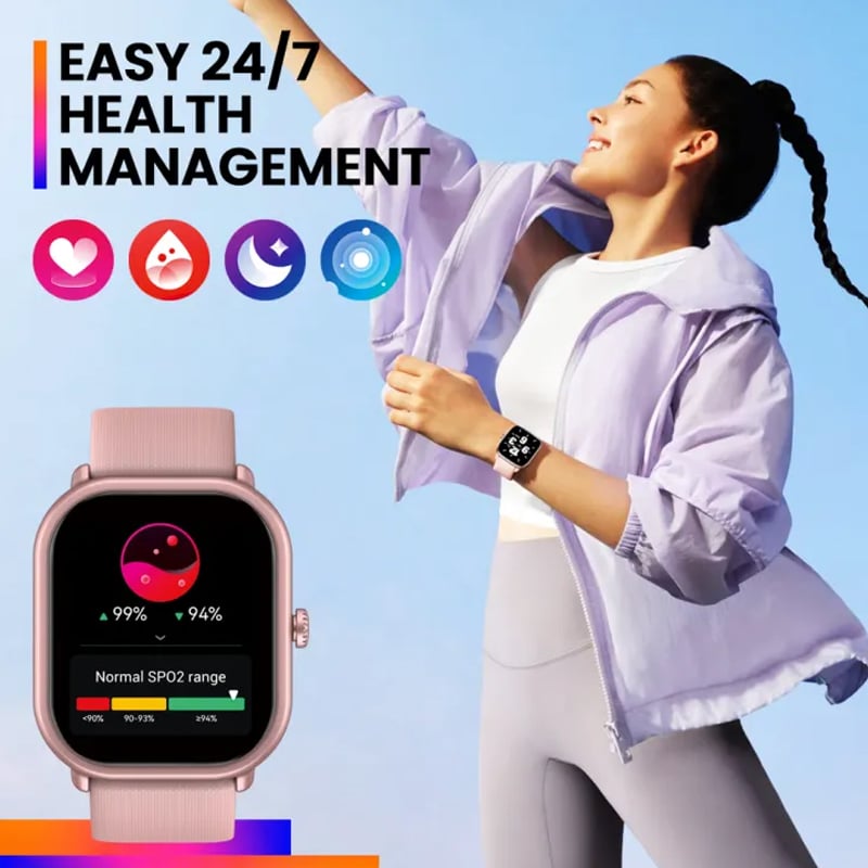 Picture of New Zeblaze GTS 3 Pro Voice Calling Smart Watch Ultra-big HD AMOLED Screen Health and Fitness Tracking Smartwatch for Men Women
