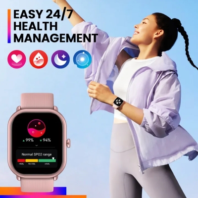 Picture of New Zeblaze GTS 3 Pro Voice Calling Smart Watch Ultra-big HD AMOLED Screen Health and Fitness Tracking Smartwatch for Men Women