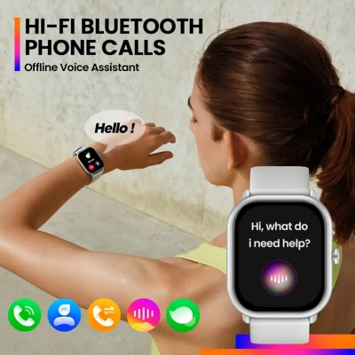 Picture of New Zeblaze GTS 3 Pro Voice Calling Smart Watch Ultra-big HD AMOLED Screen Health and Fitness Tracking Smartwatch for Men Women