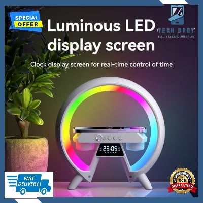 Picture of HM-G6 Speakers with 15W wireless charging Speaker night light Speaker Wireless Charger