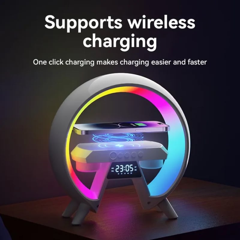 Picture of HM-G6 Speakers with 15W wireless charging Speaker night light Speaker Wireless Charger