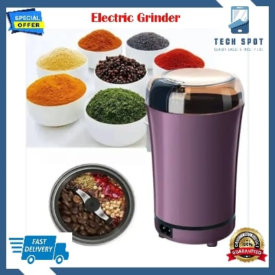 Picture of Mini Electric Blender Grinder Coffee Beans Chopper Superfine Powder Grinding Machine Milling Beans Grain Spices Electric Coffee Grinder Dry Mill Kitchen Tools
