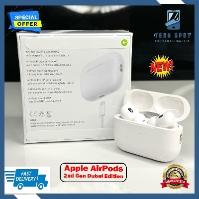 Picture of Original AirPods Pro 2nd Gen 100% ANC In Ear Noise Cancelling Dubai specials edition  Bluetooth Earbuds Black & White Colour