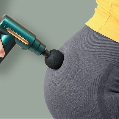 Picture of Mini Electric Massage Gun Portable Deep Tissue Massage Gun - Pain Relief USB Rechargeable Body Massager Message Gun