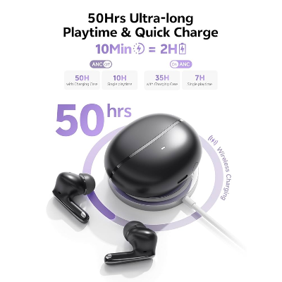 Picture of QCY MeloBuds N70 ANC LDAC Earbuds – Flagship TWS with Hybrid -56dB ANC & LDAC