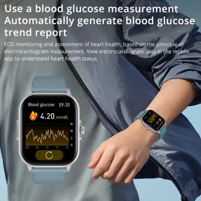 Picture of COLMI C63 Smart Watch ECG Blood Glucose IP68 Waterproof for Couple Smartwatch Sports Modes 22MM Silicone
