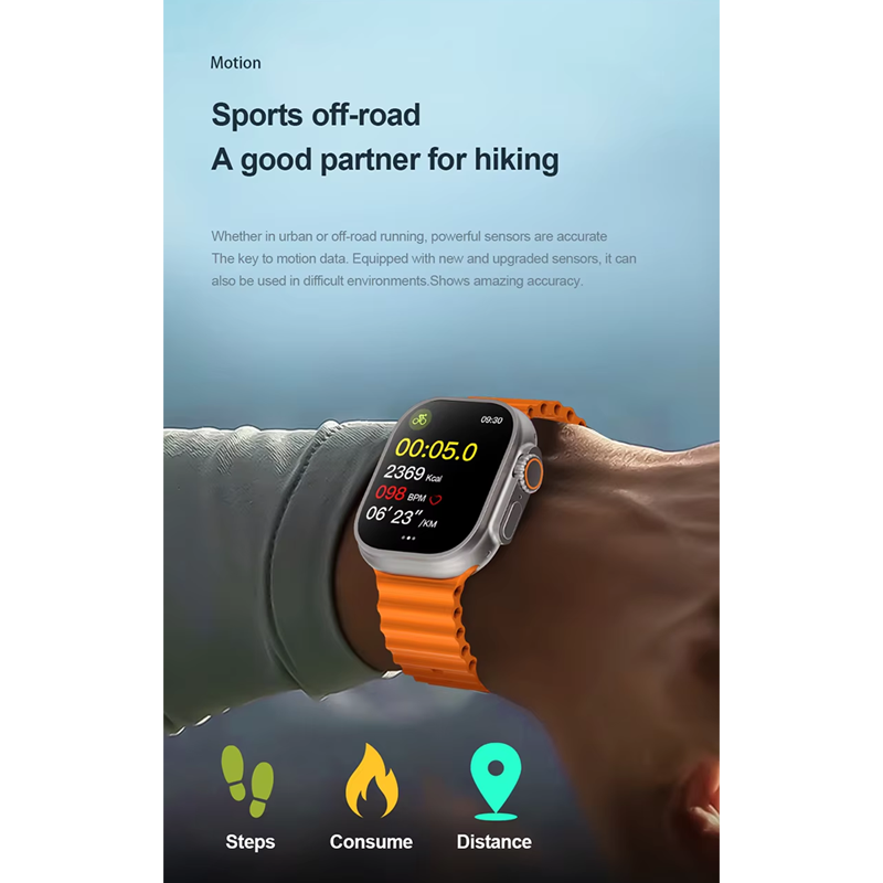 Picture of S8 Ultra 4G    8G-128G/ 16-256G  Andriod Smart Watch Dual Strap Waterdrop Display Calling Feature Google Playstore Youtube Facebook Messenger Tiktok IMO Wifi RAM Android Smartwatch