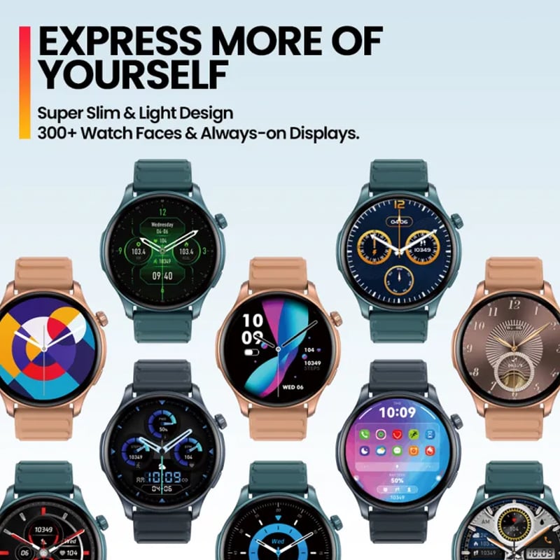 Picture of Zeblaze Btalk 3 Pro Smart Watch Amoled Display Slim & Light Design 24H Heart Rate Hi-Fi Bluetooth Phone Calls Ultra-long 14 day Battery Life