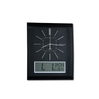 Picture of Orbit RTG Wall Clock With Digit-Black