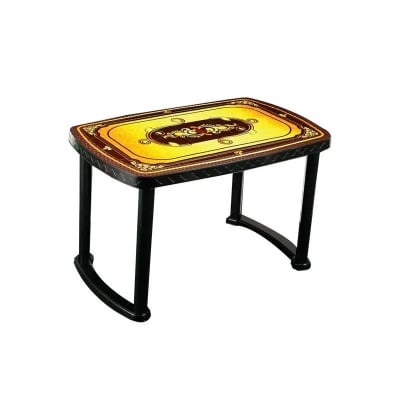 Picture of 4 Seated Deluxe Table-Print Black Golden (Pl/L)-TE