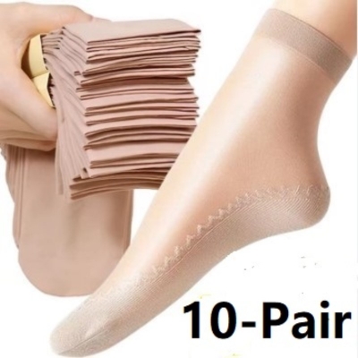 Picture of High QualityNon Slip Summer Velvet Socks For Women Imported CN 10 Pair Skin Color