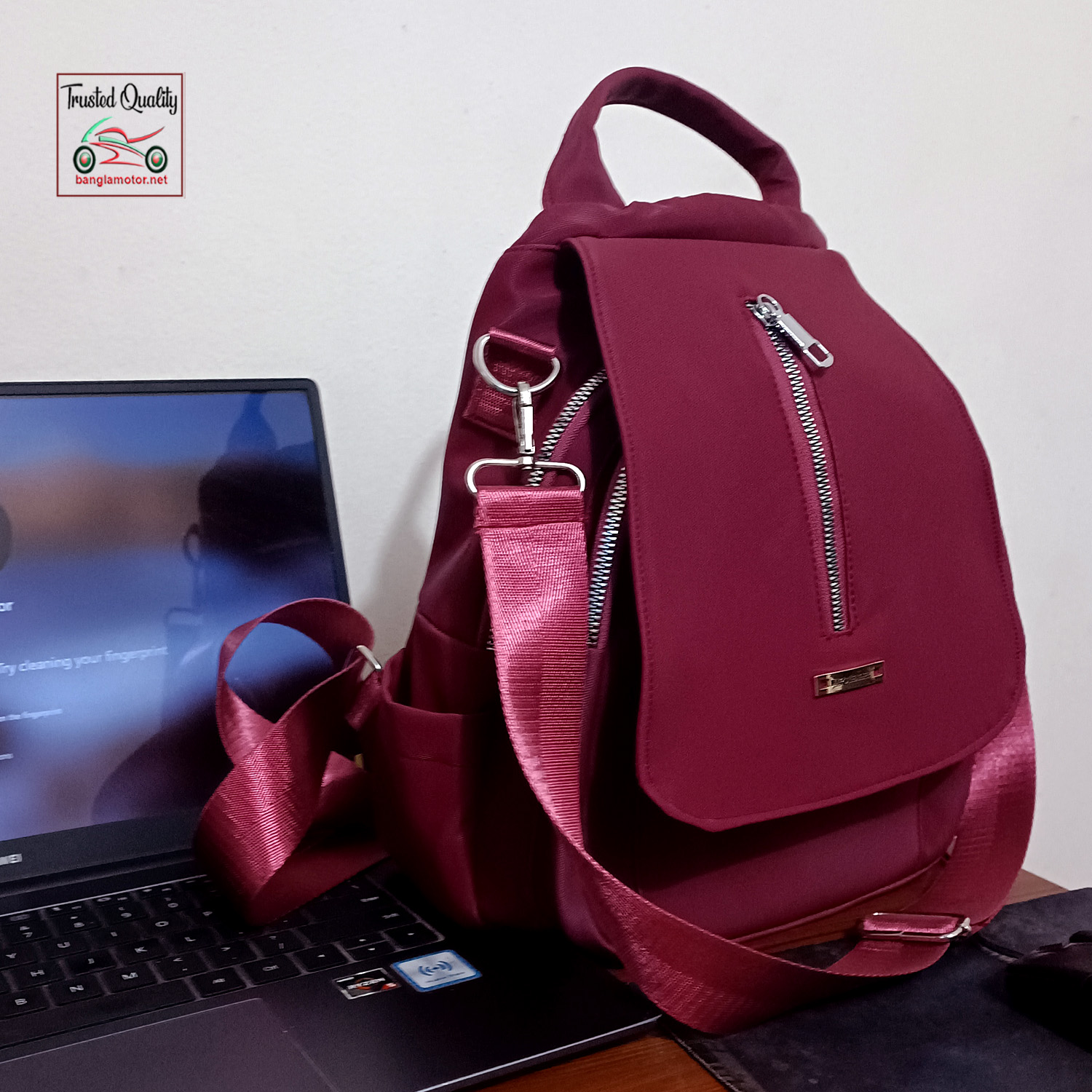 Picture of Fashion Backpack for Stylish Girls | Flap Cover Fashion BackPack