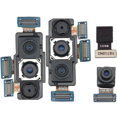 Picture of Back Rear Big Main Camera Module Flex Cable For Samsung Galaxy A50 A505 A505F Small Front Camera Flex Replacement Parts