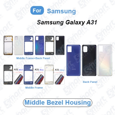 Picture of Samsung Galaxy A31 Middle Bezel Housing Frame and Back Panel Without Front LCD Frame Panel