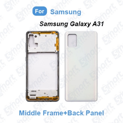 Picture of Samsung Galaxy A31 Middle Bezel Housing Frame and Back Panel Without Front LCD Frame Panel
