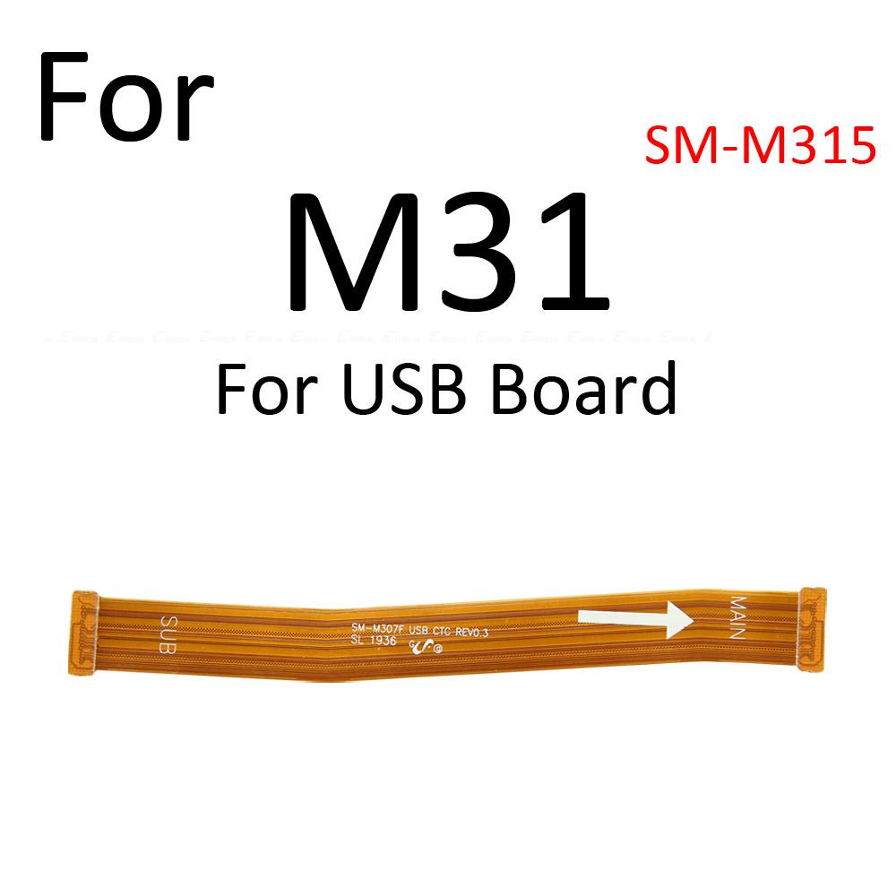 Picture of Main Motherboard USB and LCD Flex Cable Ribbon for Samsung Galaxy  M21 M31 M51 Main LCD Flex Cable