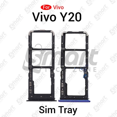 Picture of Vivo Y20 Sim Tray Micro SD Card Slot with Sim Ejector Pin Replacement Parts