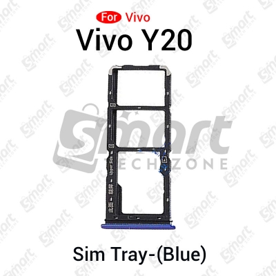 Picture of Vivo Y20 Sim Tray Micro SD Card Slot with Sim Ejector Pin Replacement Parts