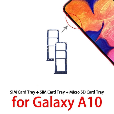 Picture of Sim Tray for Samsung Galaxy A10 (Free High Quality Sim Ejector Pin)