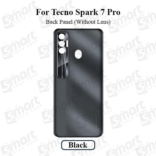 Picture of Tecno Spark 7 Pro  Back Housing Frame / Back Panel / Backshell / Without Camera Glass Replacement Spare Parts