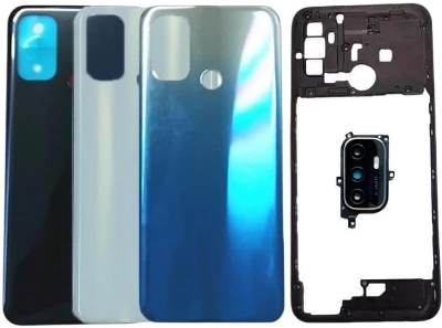 Picture of Oppo A53  Middle Bezel Housing Frame and Back Panel With Camera Glass  Without Front LCD Frame Panel