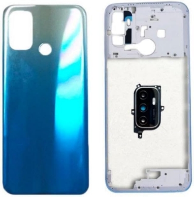 Picture of Oppo A53  Middle Bezel Housing Frame and Back Panel With Camera Glass  Without Front LCD Frame Panel