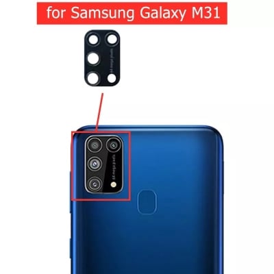 Picture of Back Rear Camera Lens Glass Compatible with Samsung Galaxy M31 Camera Lens Glass