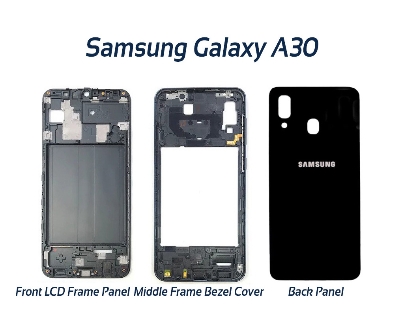 Picture of Full Body Housing For Samsung Galaxy A30 Front LCD Frame Panel, Middle Bezel Frame and Back Panel