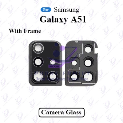 Picture of Samsung Galaxy A51 Camera Glass Lens+Frame Replacement Prats
