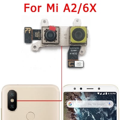 Picture of Rear Front Camera for Xiaomi Mi A2/6X Selfie Frontal Backside Repair Facing Back Camera Module Replacement Spare Parts