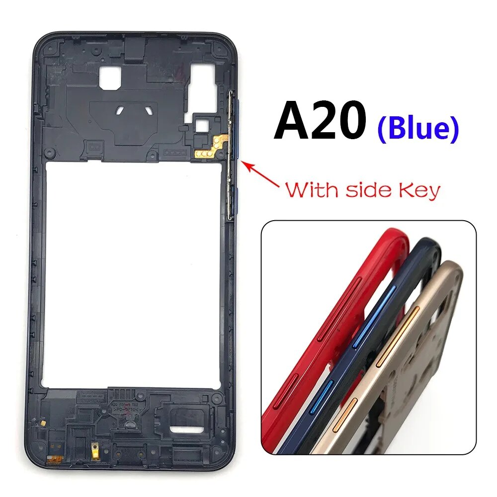 Picture of Samsung Galaxy A20 Middle Frame (Without LCD Frame Panel and Back Panel)