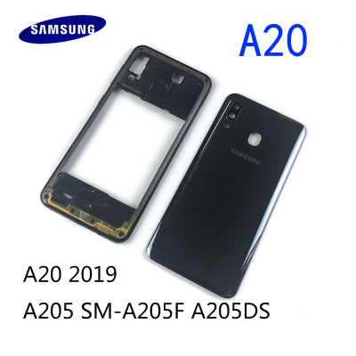 Picture of Samsung Galaxy A20 Middle Bezel Housing Frame and Back Panel Without Front LCD Frame Panel