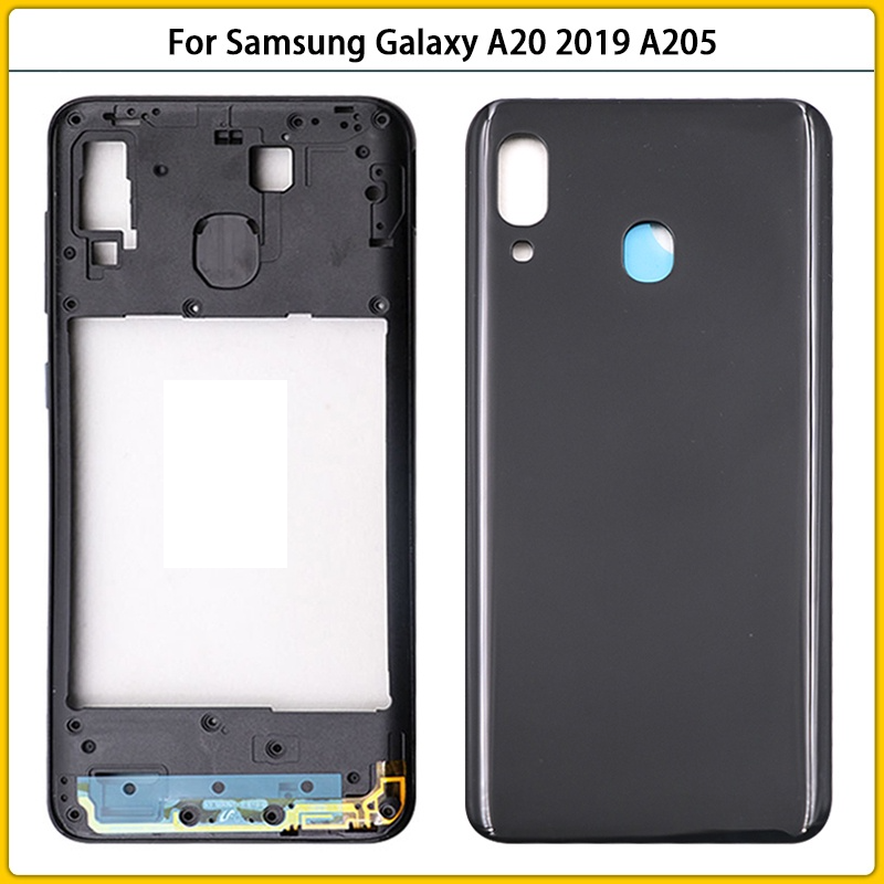 Picture of Samsung Galaxy A20 Middle Bezel Housing Frame and Back Panel Without Front LCD Frame Panel