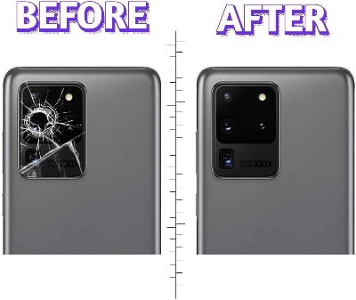 Picture of Rear Camera Glass Lens Cover For Oppo A16/A16s Back Camera Lens and Frame Holder Repalcement