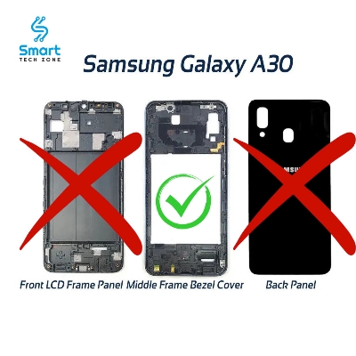 Picture of Samsung Galaxy A30 Middle Frame (Without LCD Frame Panel and Back Panel)