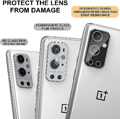 Picture of Camera Glass Lens Cover Tempered Glass Protector for OnePlus 9R