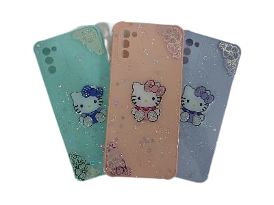 Picture of For Samsung Galaxy A02s / Samsung Galaxy A03s-Reinforced Cushion Back Hello Kitty Ladies Hybrid Hard Cover Casing