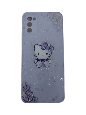 Picture of For Samsung Galaxy A02s / Samsung Galaxy A03s-Reinforced Cushion Back Hello Kitty Ladies Hybrid Hard Cover Casing