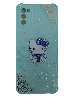Picture of For Samsung Galaxy A02s / Samsung Galaxy A03s-Reinforced Cushion Back Hello Kitty Ladies Hybrid Hard Cover Casing