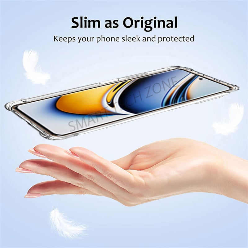 Picture of Shockproof Back Cover Case for Realme 11 Pro / 11 Pro Plus 5G | Raised Bump for Camera & Screen Protection | Ultra Clear Soft Silicone Back Cover for Realme 11 Pro/Pro Plus (Transparent)
