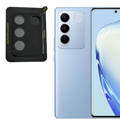 Picture of 3D Back Camera Lens Protector for Vivo V27/V27 Pro Full Coverage 360 Degree Protection Tempered Glass Bubble-Free Anti-Scratch Easy Install Ultra-Thin